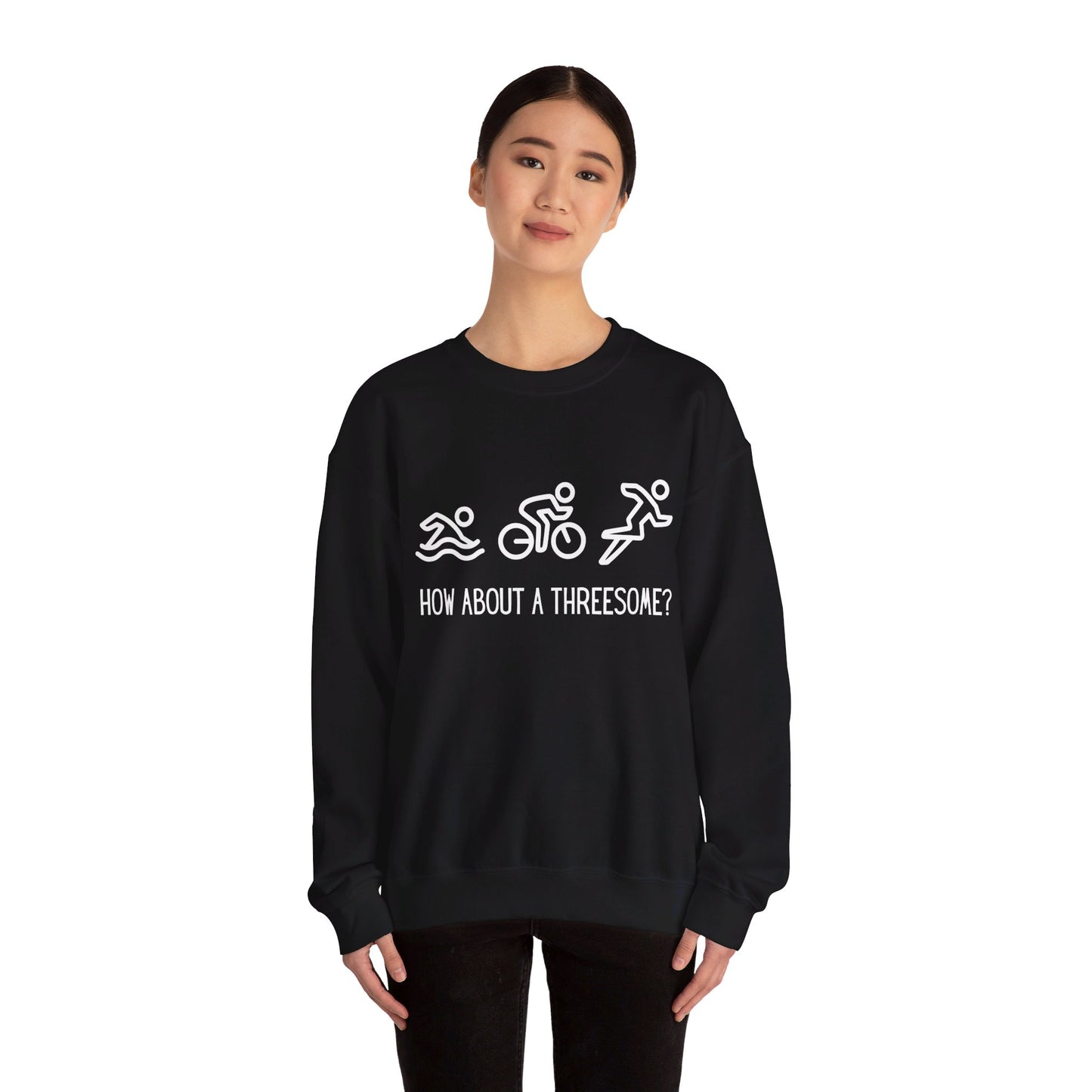 How About a Threesome Crewneck Sweatshirt