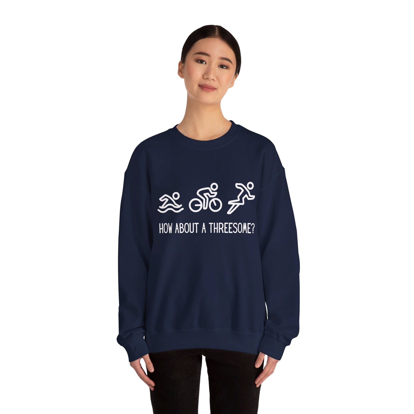 How About a Threesome Crewneck Sweatshirt