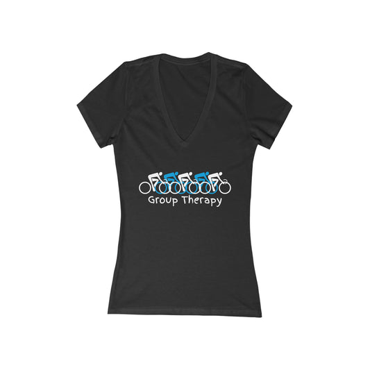 Women's Jersey Short Sleeve Deep V-Neck Tee